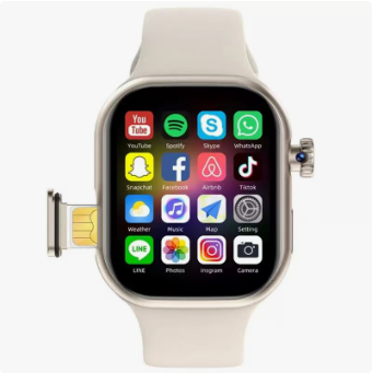 LM06 4G LTE Android Smart Watch - 2.02" AMOLED/TFT Display, Rotatable 30W Camera, 800mAh Battery, GPS Heart Rate Monitor Business