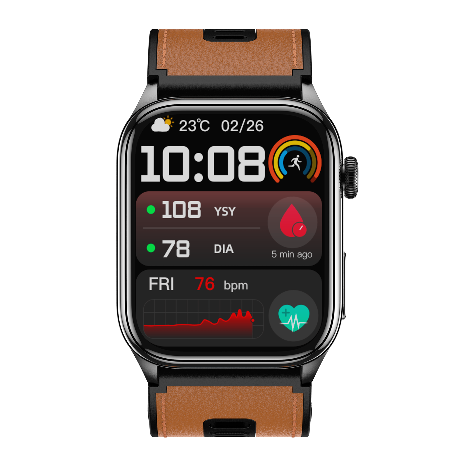 S101 Smart Health Watch: Advanced AI ECG Analysis, Medical-Grade Sensors, Proactive Health Butler
