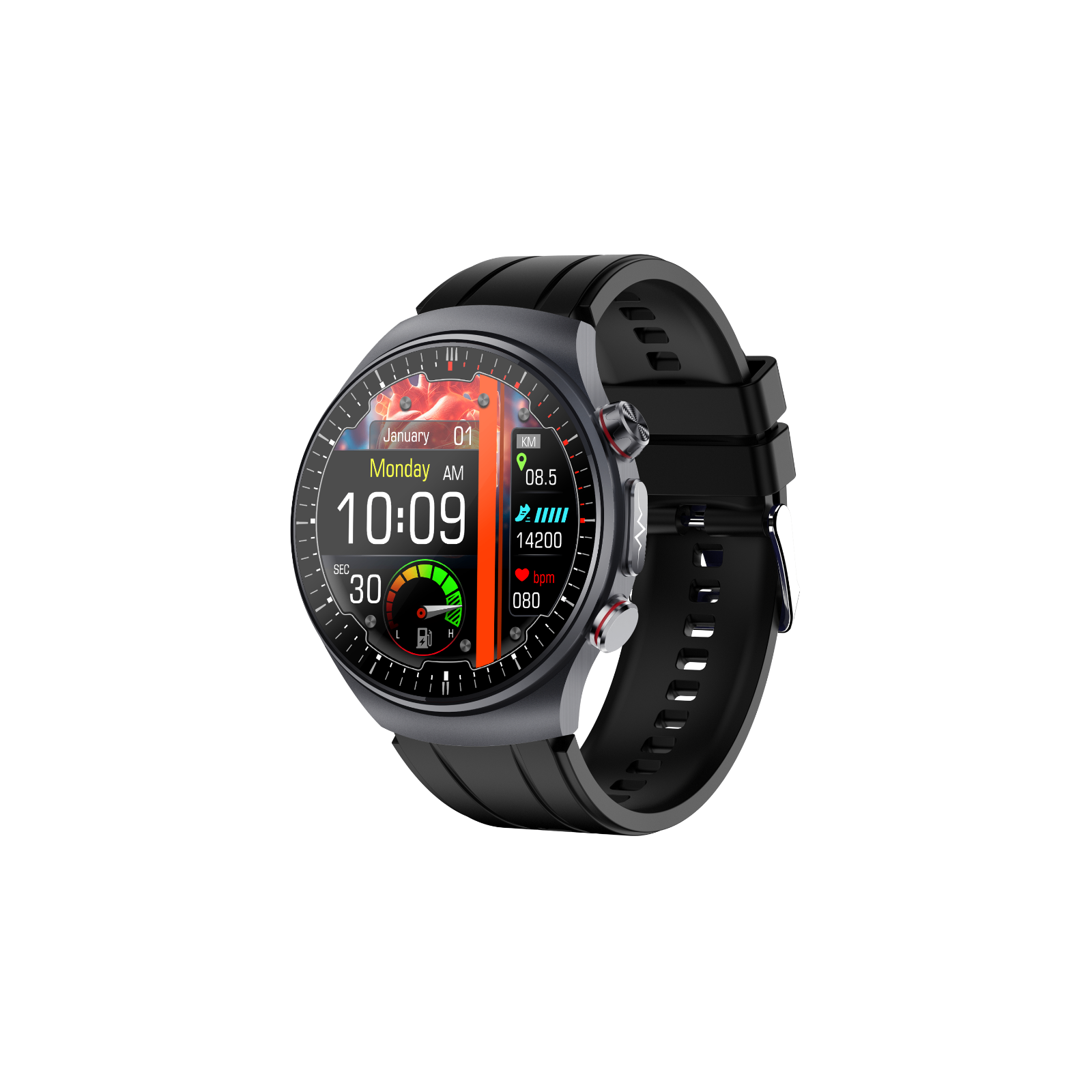 ECG Smart Watch | Heart Rate & Health Tracker | Blood Pressure, SpO2, Sleep Monitor