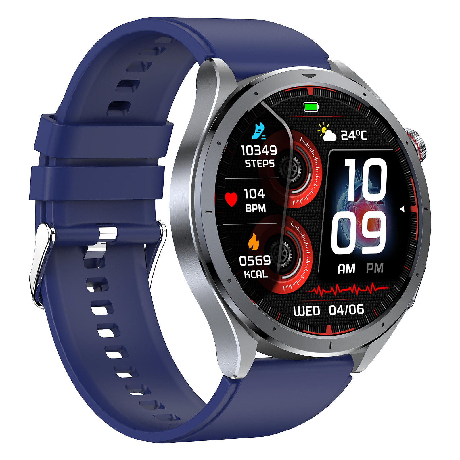 ET472 Smart Health Watch: Advanced AI ECG Analysis, Medical-Grade Sensors, Proactive Health Butler