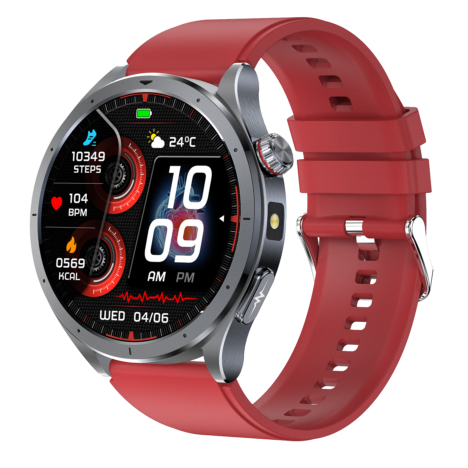 ET472 Smart Health Watch: Advanced AI ECG Analysis, Medical-Grade Sensors, Proactive Health Butler