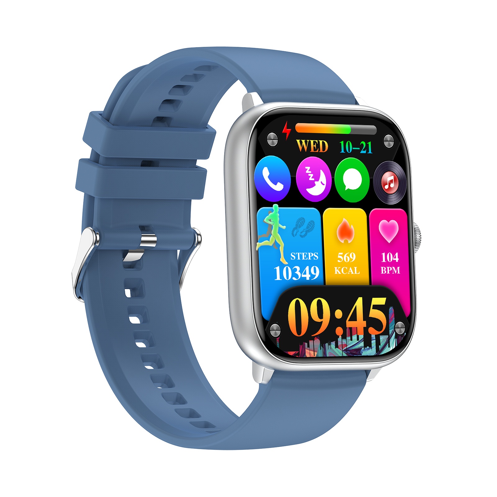 Flagship 2.06" AMOLED Smart Rotary Crown, Dual-Mode BT Calling, True Blood-Oxygen, 115 Sport Modes, Alloy Body, Ultra-Long Battery