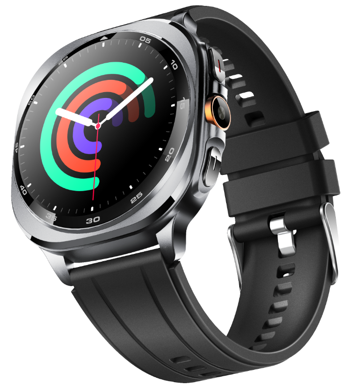 TS400 Outdoor GPS Smart Watch,1.43" 466×466 AMOLED Touch Screen,3ATM Waterproof Bluetooth Calling Watch,6-Satellite Positioning with Altimeter Barometer Compass,Flashlight,120+ Sports Modes,Heart Rate Blood Pressure Blood Oxygen Monitor with Alipay