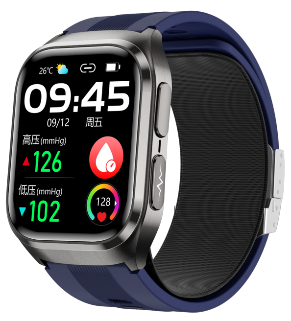 S17 Air Pump Balloon ECG Smart Health Watch, 2.04" AMOLED Touch Screen, Bluetooth Calling Watch with Air Pump Accurate Blood Pressure Measurement, ECG, Blood Glucose Uric Acid Lipid Temp Monitor, NFC & Remote Family Care for Men Women