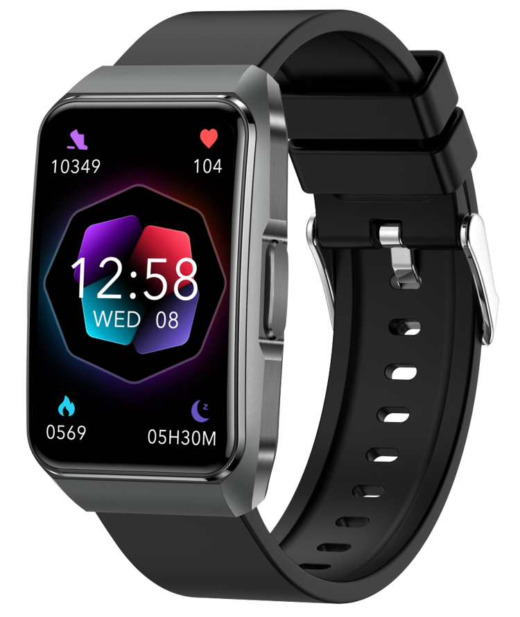 ET650 ECG Smart Health Band, 1.57" HD Touch Screen, Bluetooth Calling Fitness Tracker with Micro Health Check, Fatigue & Mood Detection, HRV, Blood Glucose, Body Composition Monitor, SOS & Remote Family Care